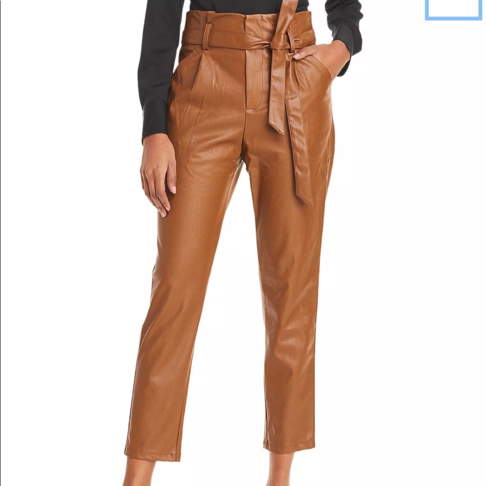 Vegan leather pants